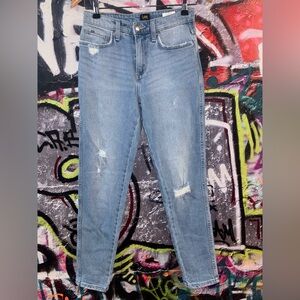 Lee Blue Distressed Women's Jeans -0